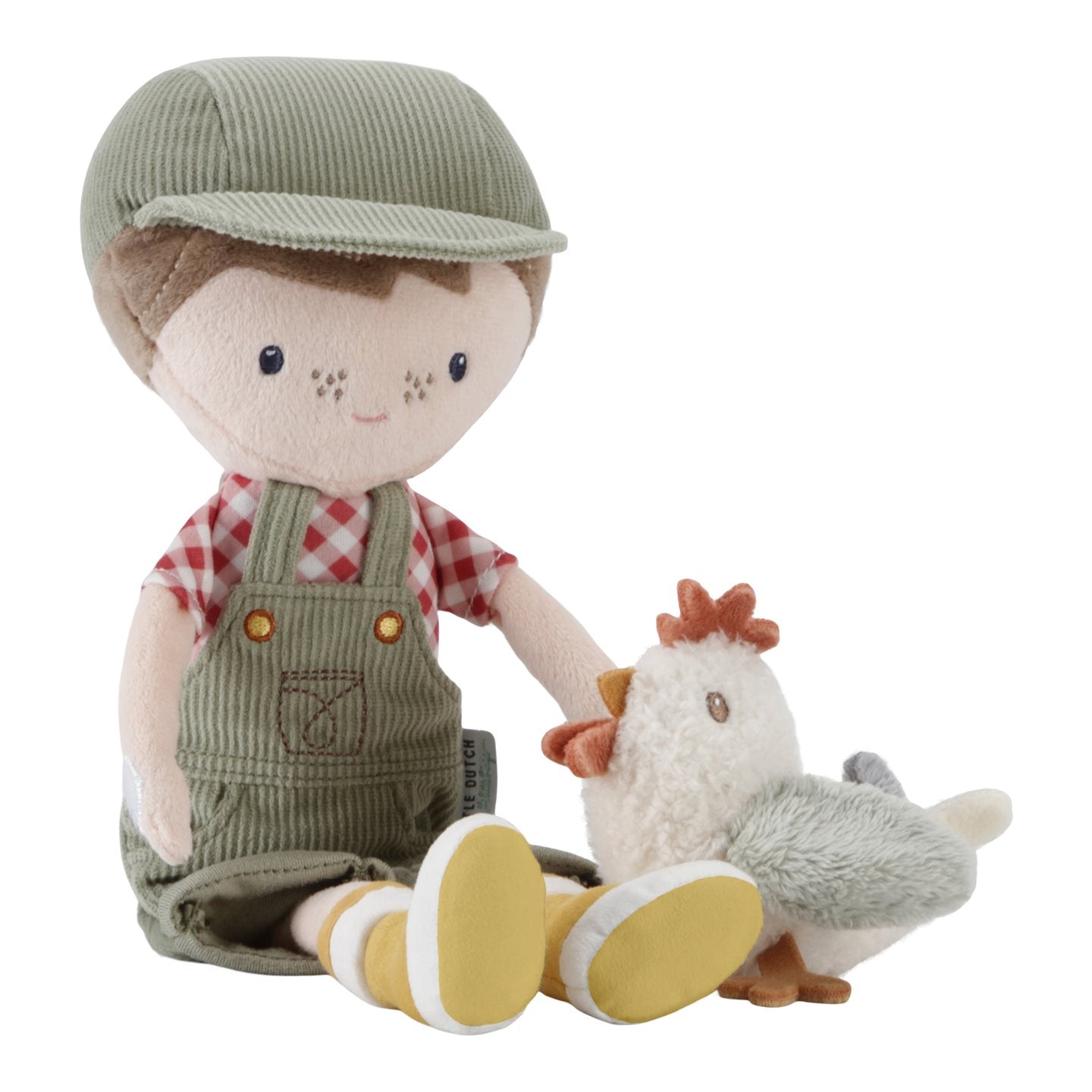 Poupée douce Jim avec du poulet