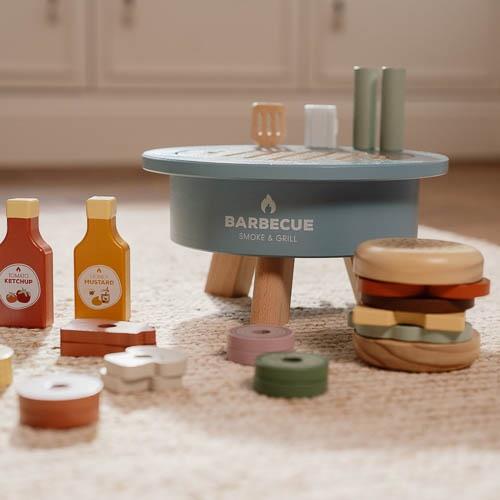Ensemble barbecue en bois