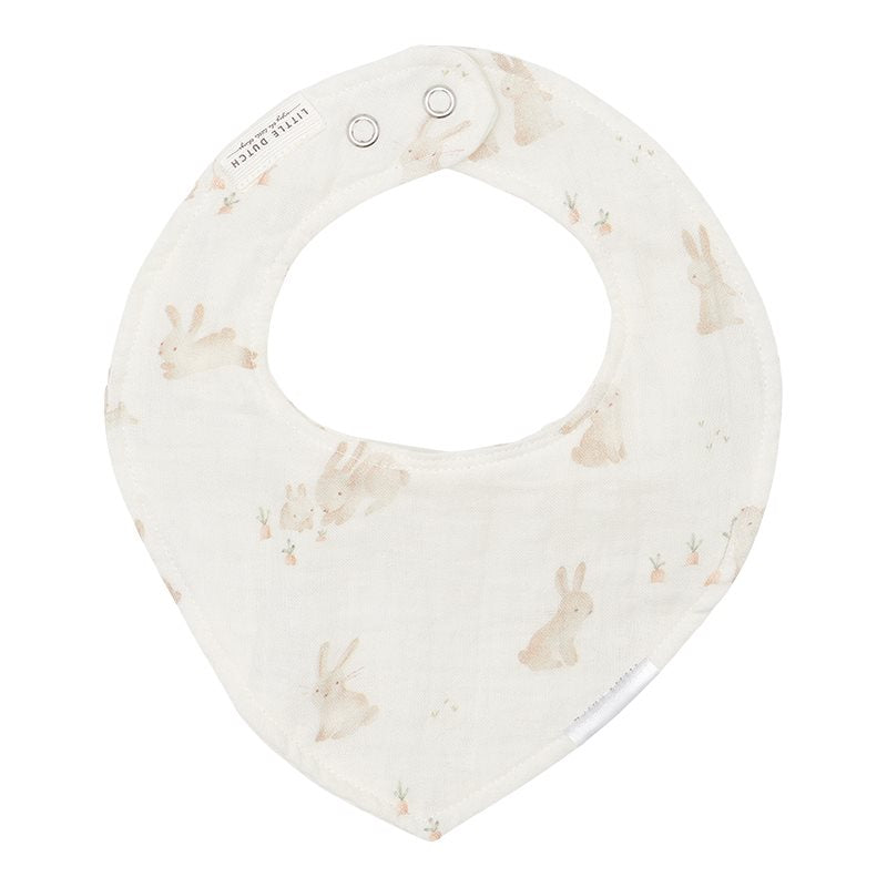 Bavaglino bandana in mussola baby Bunny