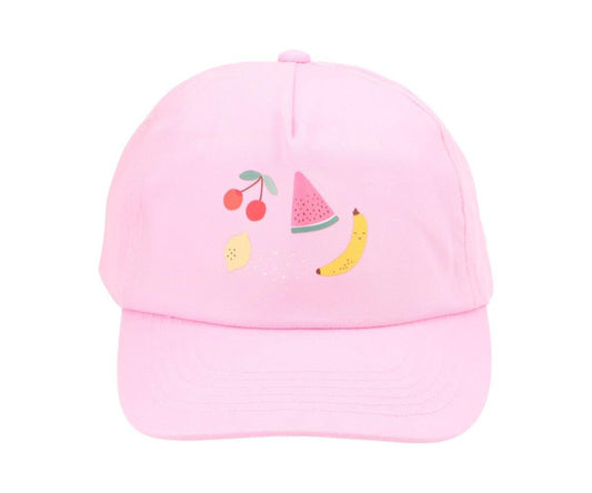 Cappellino con visiera rosa Fruits