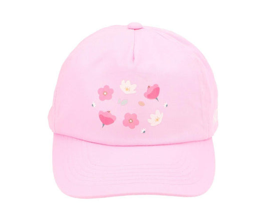 Cappellino con visiera rosa Little Garden