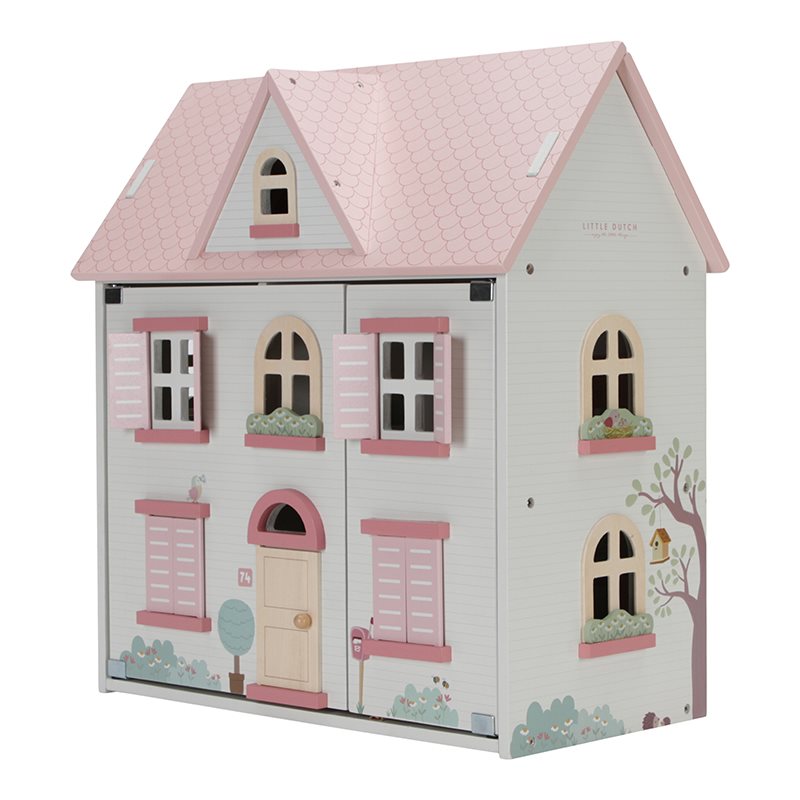 Casa delle bambole in legno Rosa