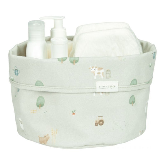 Cesto contenitore per fasciatoio Little Farm