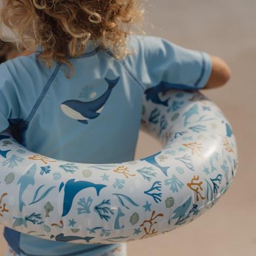 Ocean Dreams Blue inflatable donut