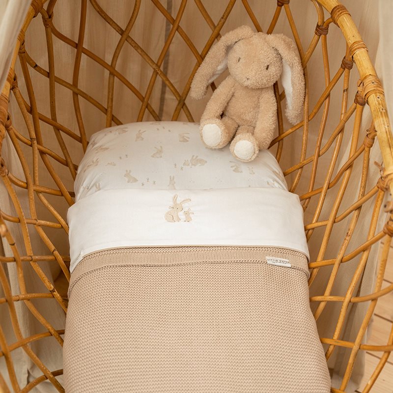 Beige knitted blanket