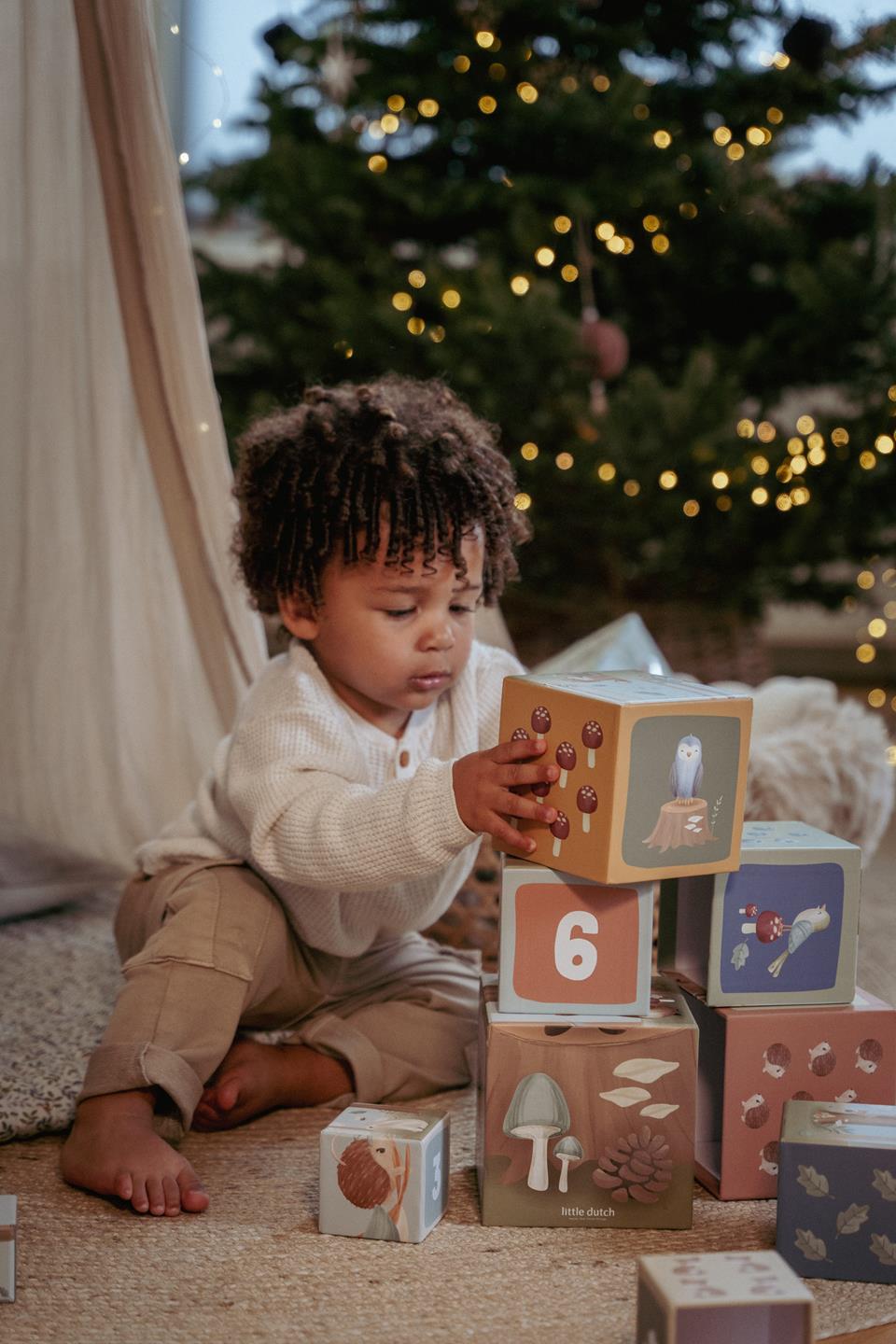 Cubi impilabili in cartone Forest Friends