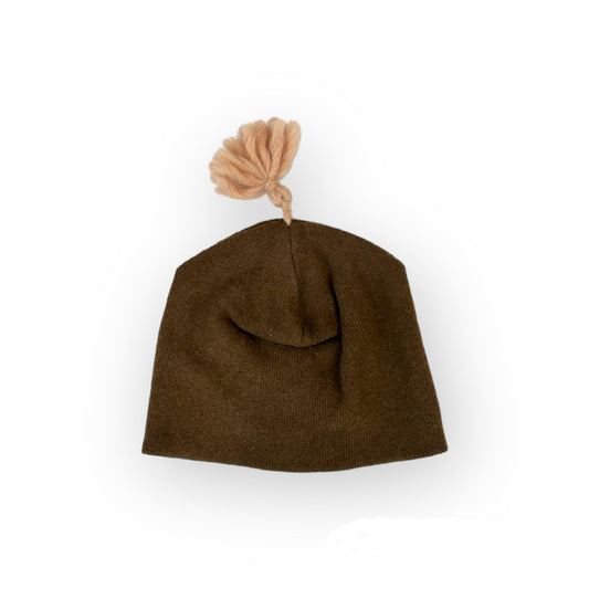 Pink tassel cocoa cap