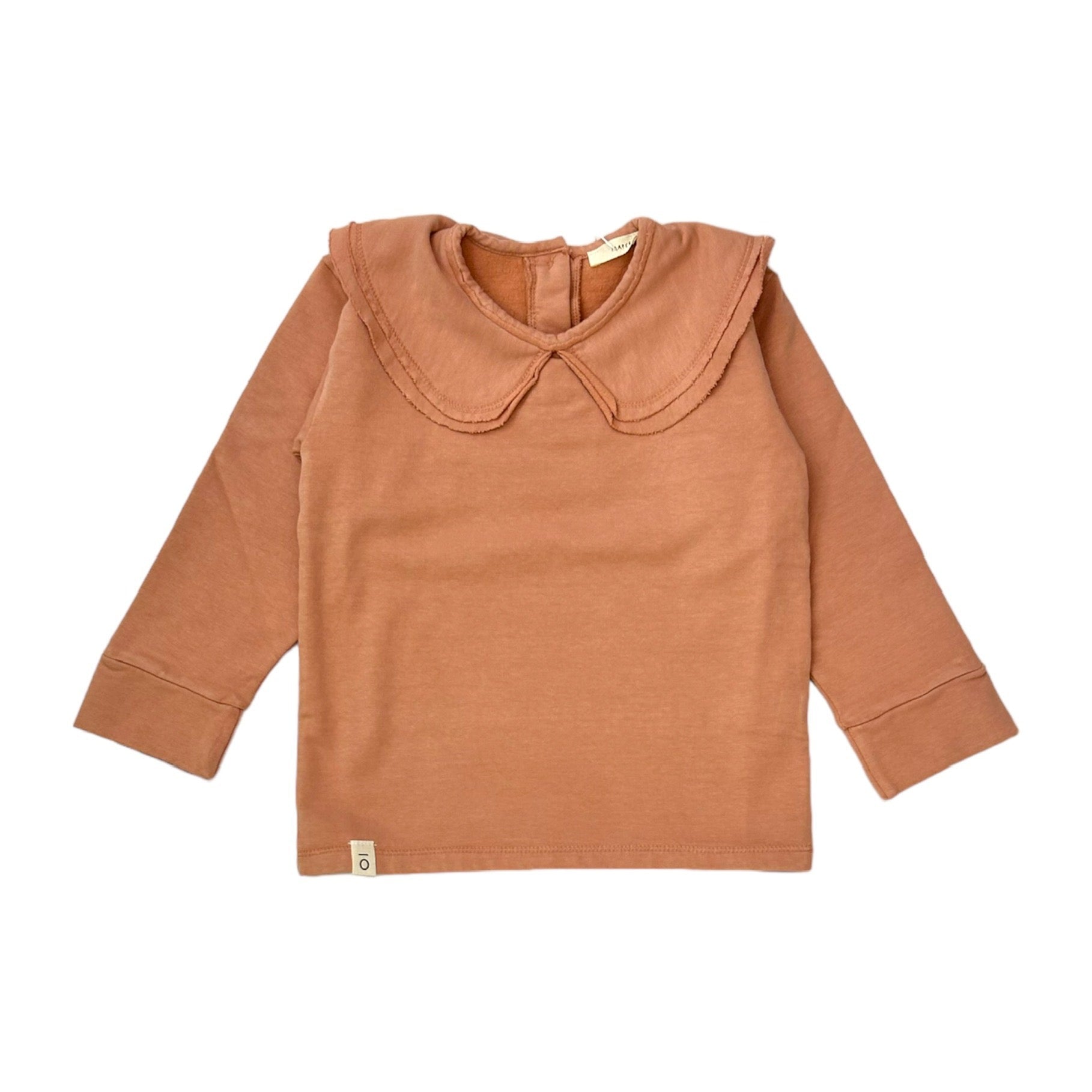 Felpa colletto marsala rose