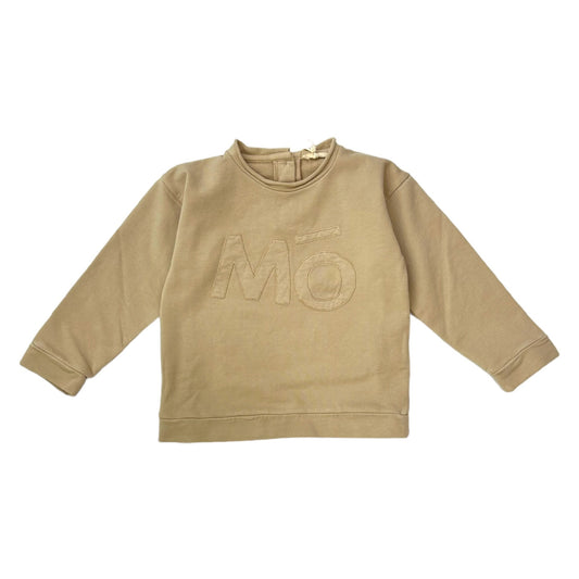 Felpa in maglia beige