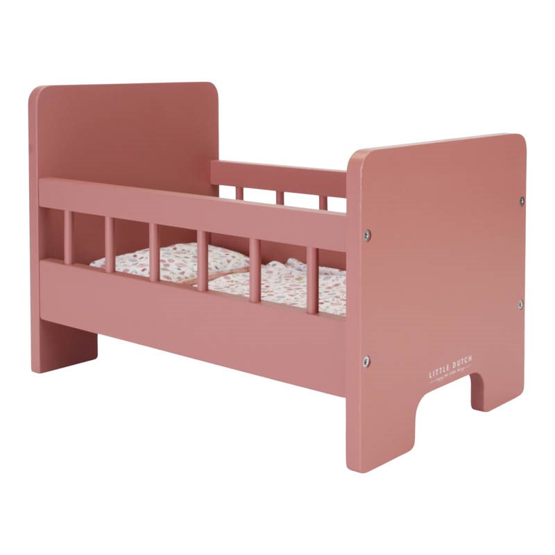 Lettino delle bambole rosa