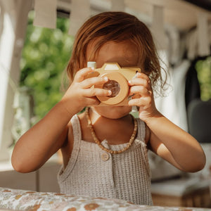 Macchina fotografica in legno Vintage