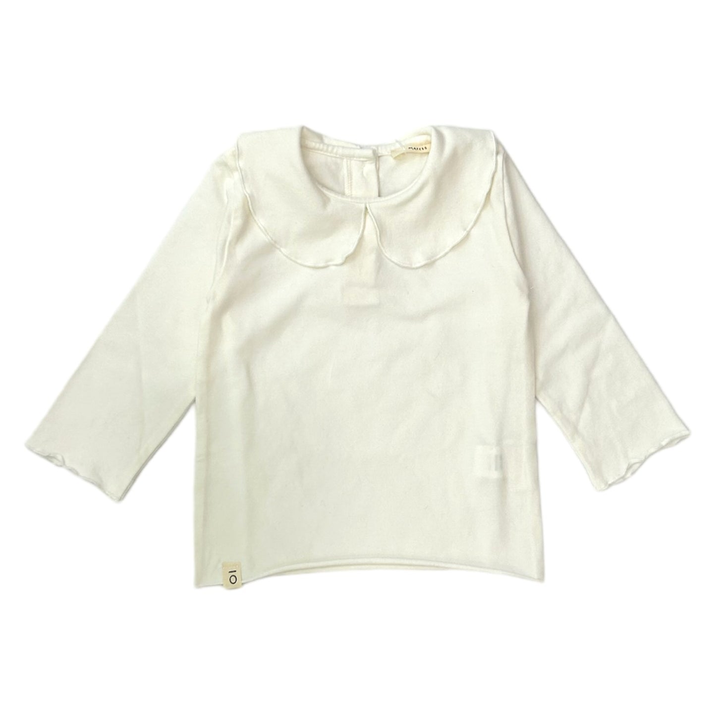 T-shirt col crème