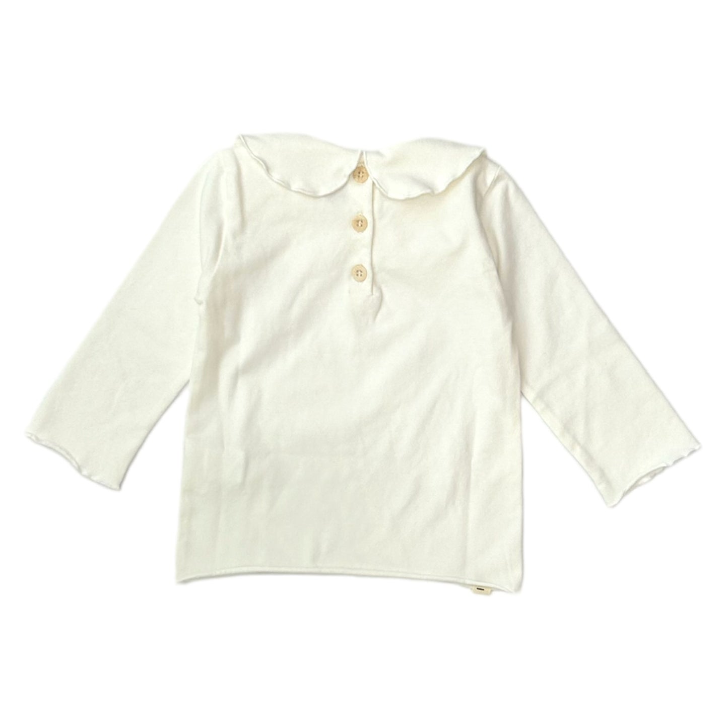 T-shirt col crème