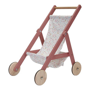 Passeggino per bambole in legno