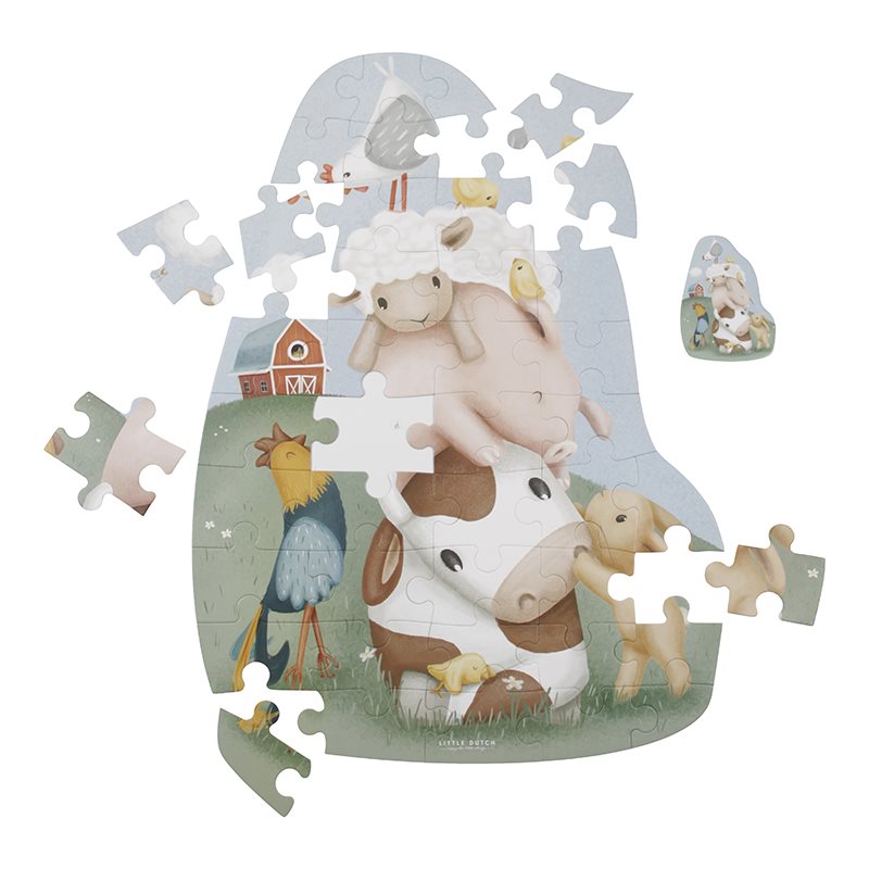 Maxi puzzle sagomato Little Farm