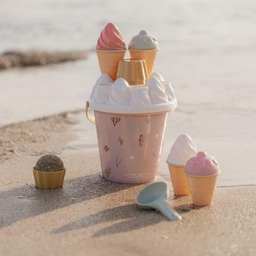 Ocean Dreams Pink beach bucket and ice cream set