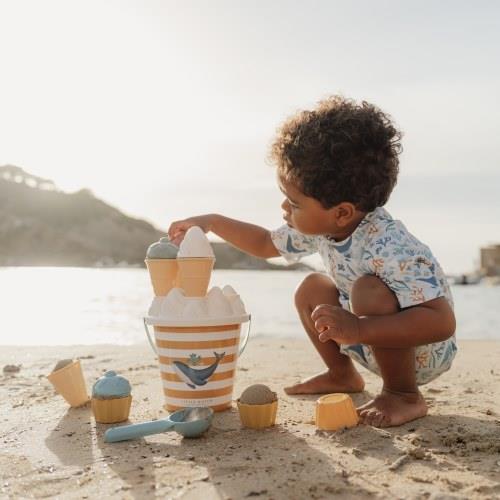 Set secchiello e gelati da spiaggia Ocean Dreams Blue