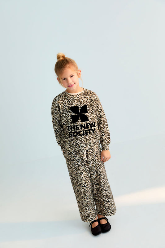 Pantalone sportivo leopardato Logo Nelia