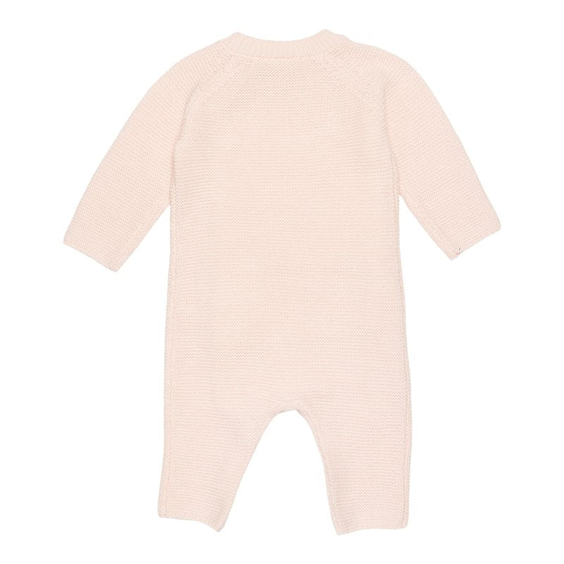 Combinaison rose en tricot