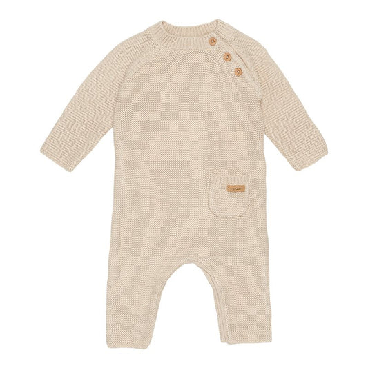 Tutina in maglia sabbia