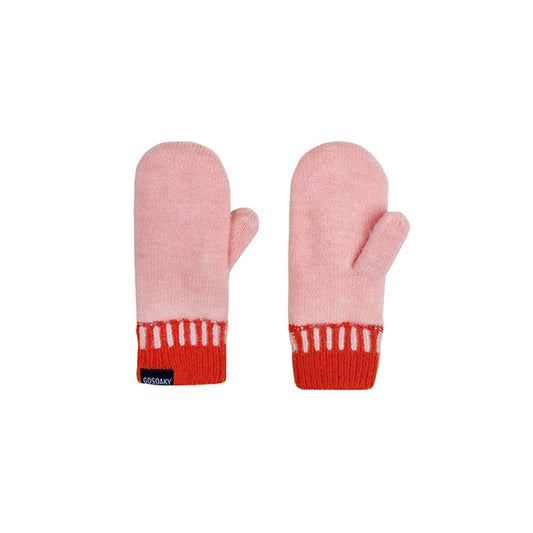 Guanti bicolore Joe Joe Rabbit rosa