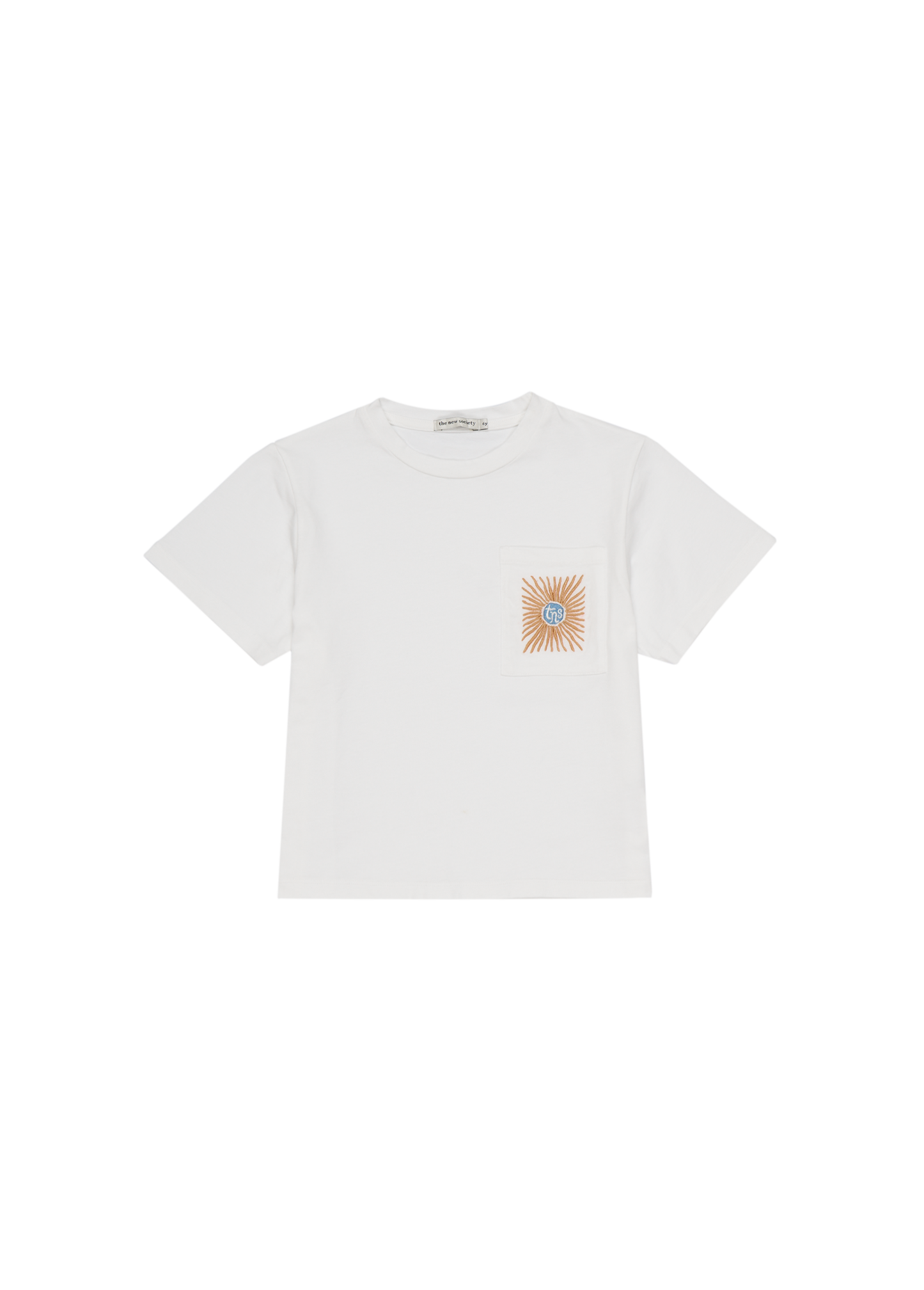T-shirt manica corta Noa con taschino, cotone BCI