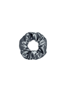 Scrunchy argento satinato