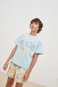 Costume da bagno bermuda Gianni Flower con stampa