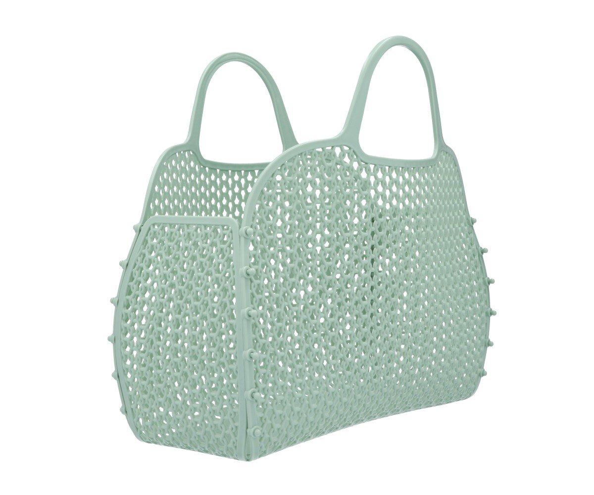 Water Green Retro Vintage Plastic Bag
