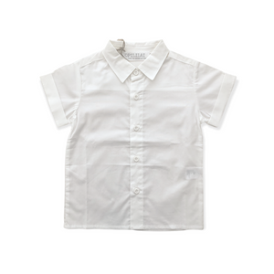 Camicia bianca a maniche corte