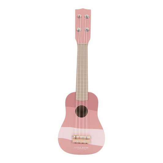 chitarra in legno rosa bambina little dutch