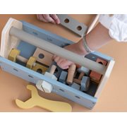 Cassetta degli attrezzi in legno, vari colori