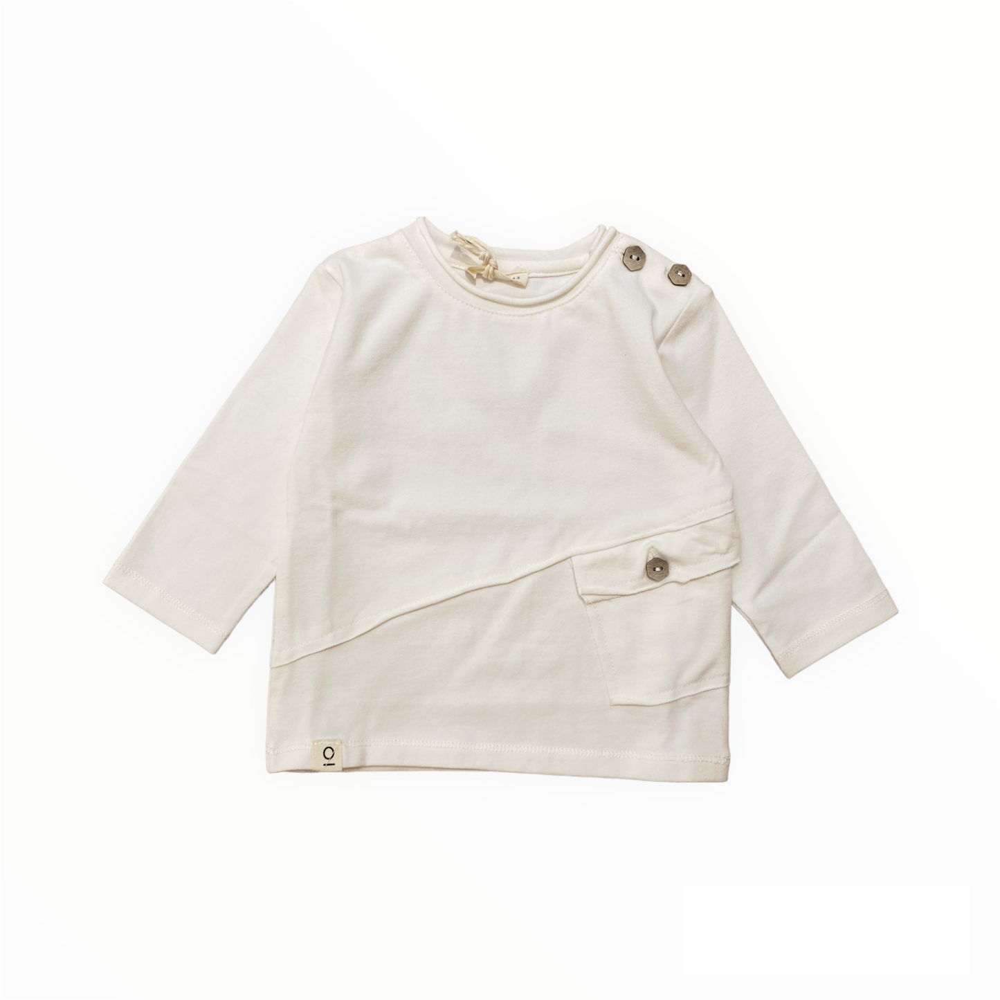 Cream colored t-shirt, organic cotton