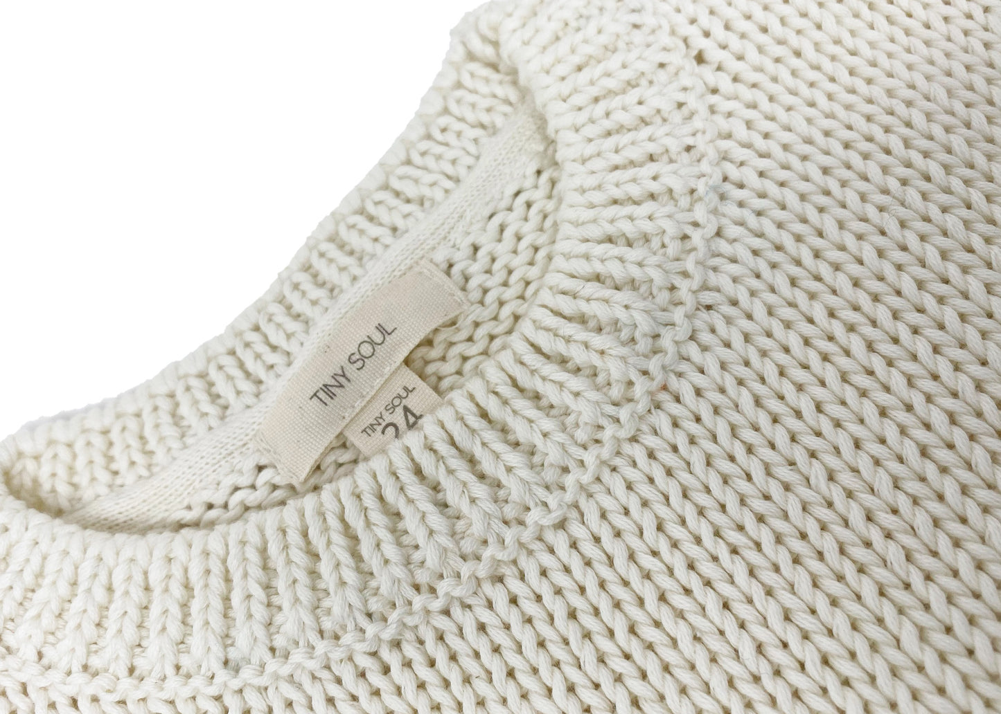 Maglione in cotone orlo smerlato
