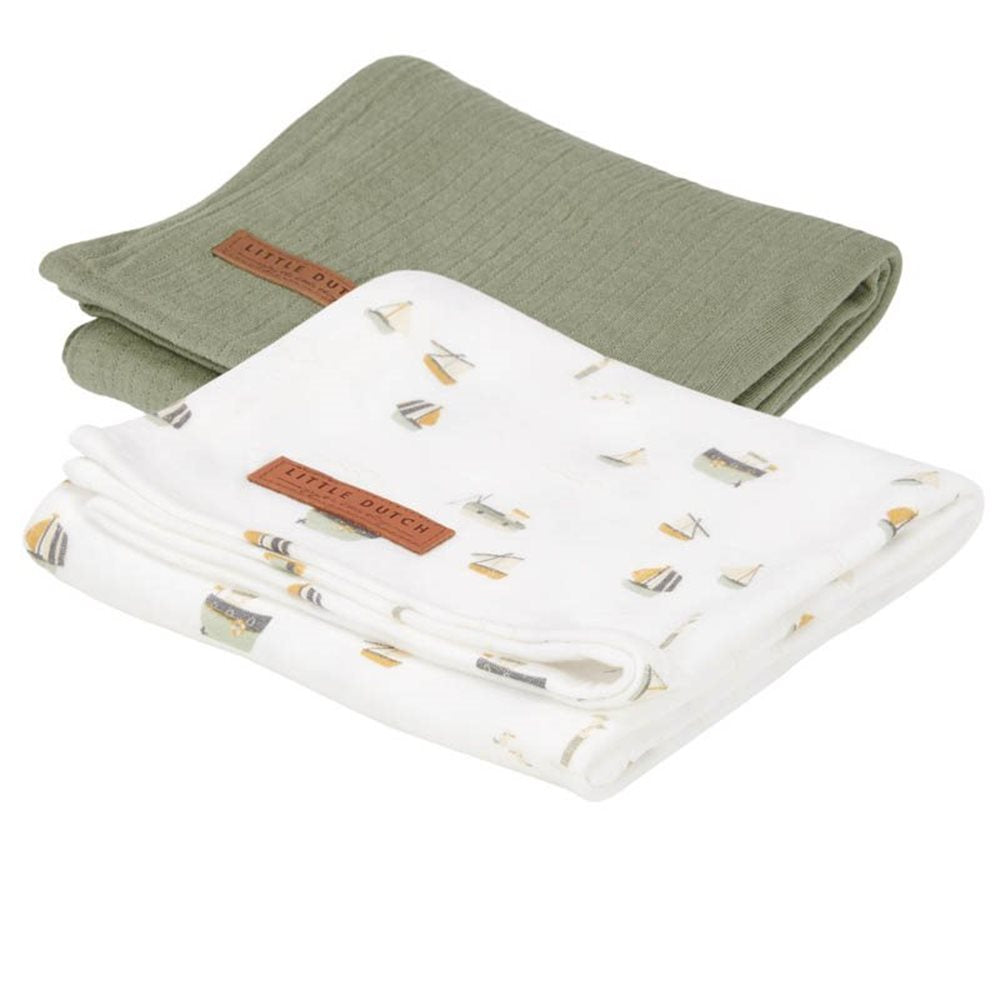 mussolina barchette e verde little dutch