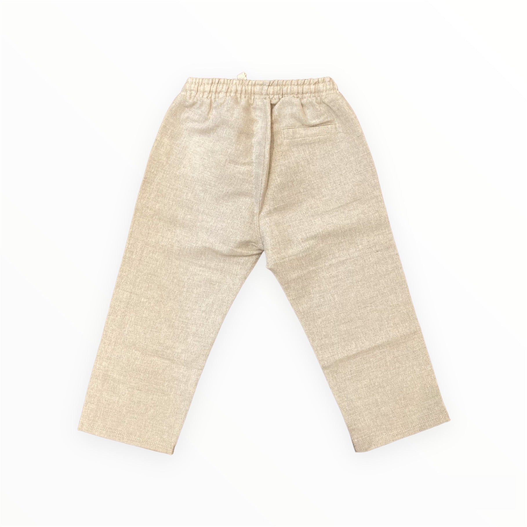 Pantalone ècru lino-cotone