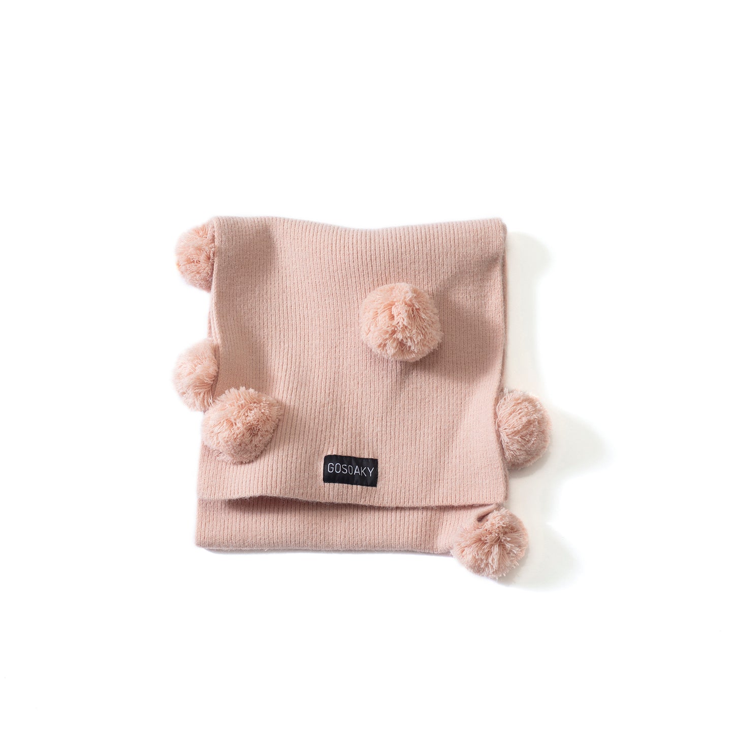 Sciarpa street fox con pompon rosa