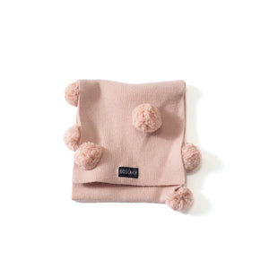 Sciarpa street fox con pompon rosa