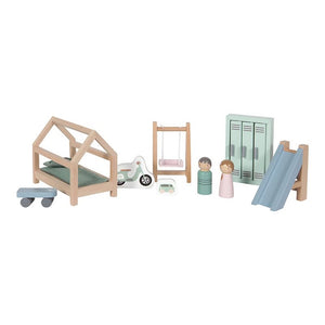 Set bambini e camera in legno - estensione casa delle bambole