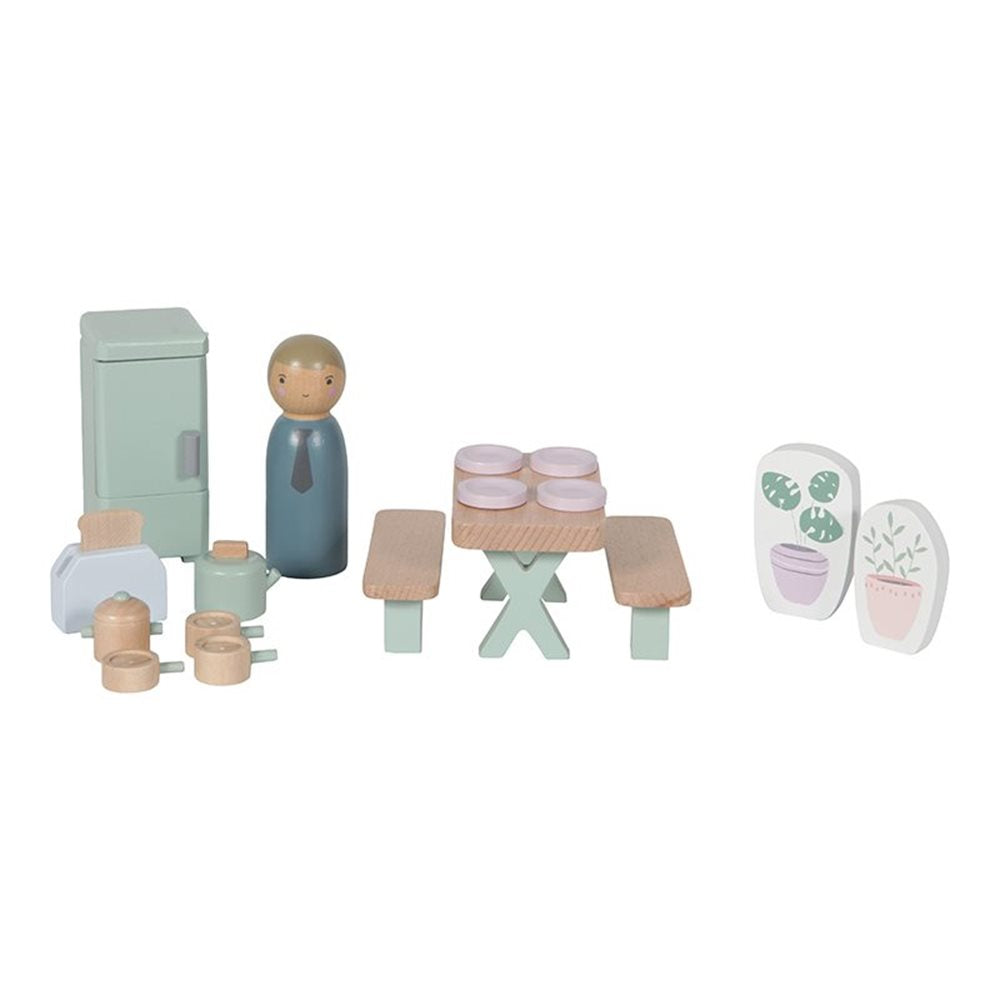 Set cucina in legno - estensione casa delle bambole
