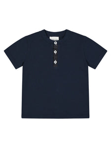 T-shirt blu cotone bio