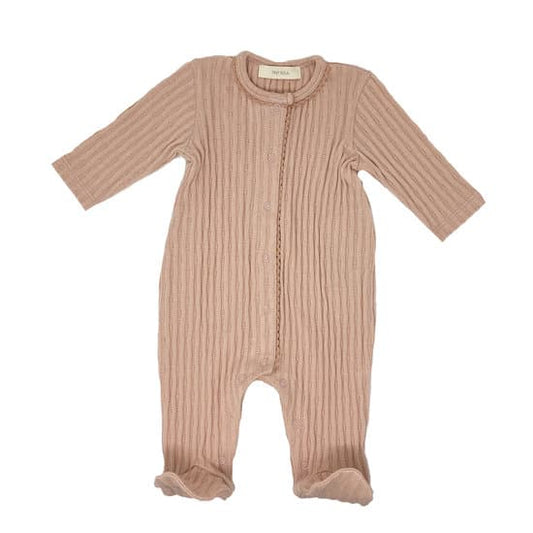 Tutina neonato rosa cotone bio
