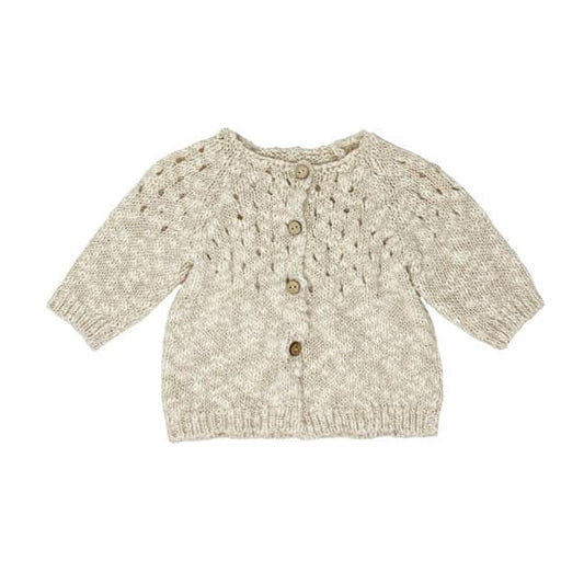 cardigan bimba lavorato a maglia con bottoni