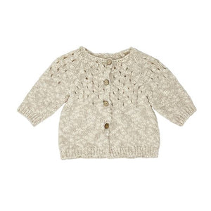 cardigan bimba lavorato a maglia con bottoni