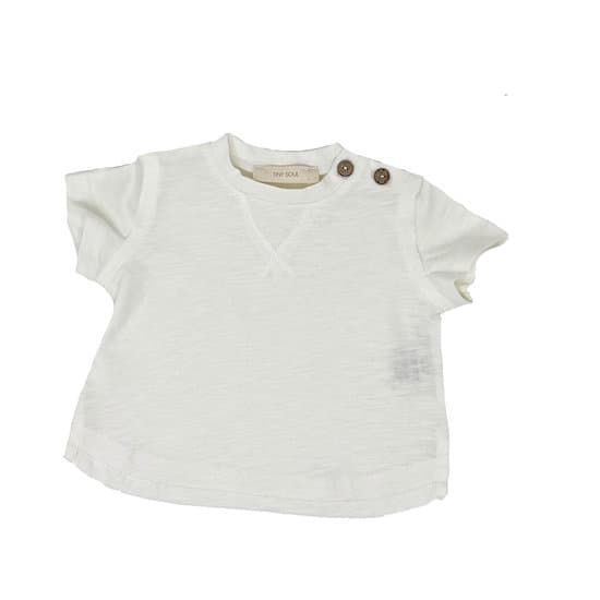 T-shirt baby colore bianco cotone bio